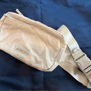 Athleta Light Grey Crossbody Bag